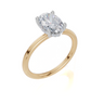 18ct Yellow Gold Oval Cut 1.58 Carat tw of  Diamond Ring