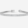 9CT White Gold Oval Cut 3.75 Carat tw of Diamonds Tennis Bracelet