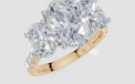 18ct Yellow Gold Oval Cut 2.87 Carat tw of Diamond Ring