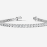 9CT White Gold Round Cut 7.05 Carat tw of Lab Grown Diamonds Tennis Bracelet