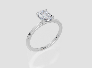 18ct White Gold Oval Cut 1.00 Carat of  Diamond Ring