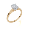 18ct Yellow Gold Oval Cut 1.00 Carat of  Diamond Ring