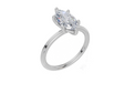 18ct White Gold Marquise Cut 1.50 Carat of Lab-Grown Diamond Ring