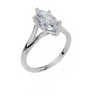 18ct White Gold Marquise Cut 1.50 Carat of Lab-Grown Diamond Ring