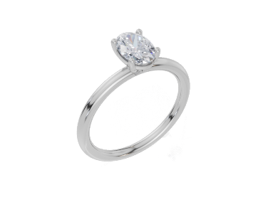 18ct Yellow Gold Oval Cut 0.75 Carat of  Diamond Ring