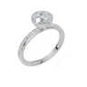18ct White Gold Round Cut 1.32 Carat tw of  Diamond Ring