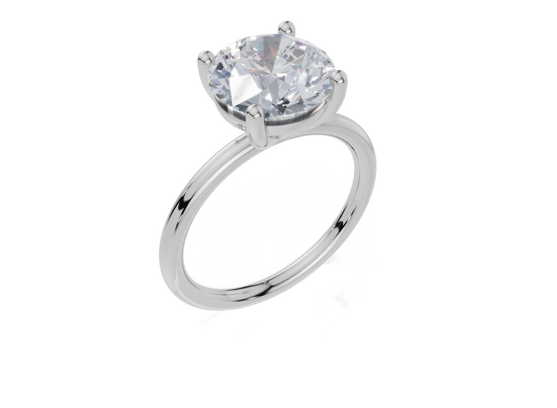 18ct White Gold Round Cut 3.00 Carat of  Diamond Ring