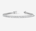 9CT White Gold Round Cut 7.05 Carat tw of Diamonds Tennis Bracelet