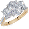 18ct Yellow Gold Oval Cut 2.03 Carat tw of Diamond Ring