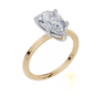 18ct Yellow Gold Pear Cut 2.00 Carat of Lab-Grown Diamond Ring