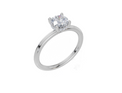18ct White Gold Round Cut 0.80 Carat tw of  Diamond Ring