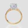 18ct Yellow Gold Oval Cut 2.42 Carat tw of  Diamond Ring