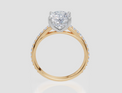 18ct Yellow Gold Oval Cut 2.42 Carat tw of  Diamond Ring