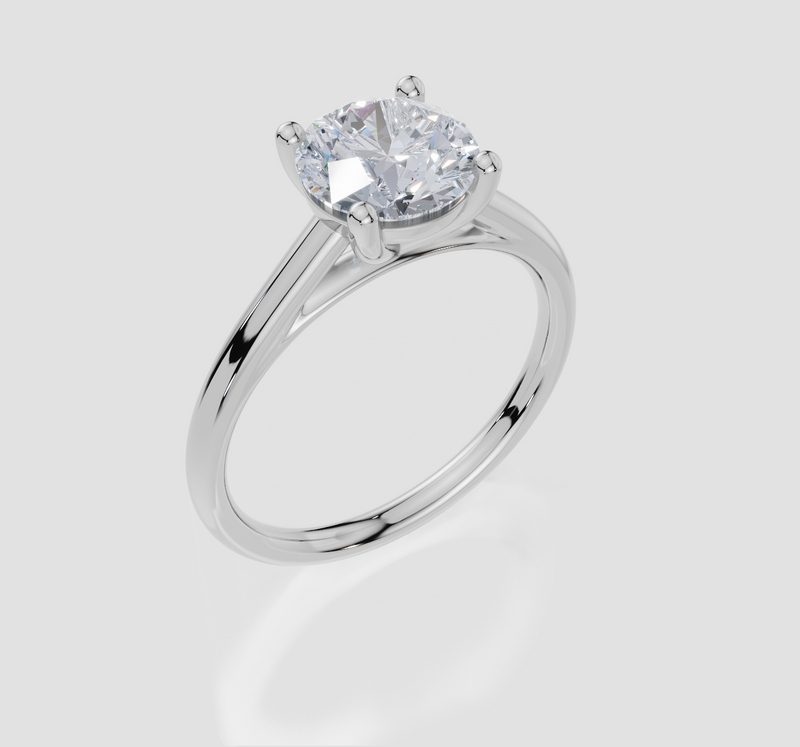 18ct White Gold Round Cut 1.50 Carat of Lab-Grown Diamond Ring