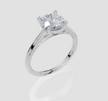 18ct White Gold Round Cut 1.50 Carat of Lab-Grown Diamond Ring