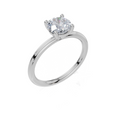 18ct White Gold Round Cut 1.00 Carat of Lab-Grown Diamond Ring