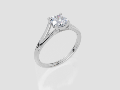 18ct White Gold Round Cut 0.75 Carat of  Diamond Ring