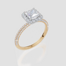 18ct Yellow Gold Princess Cut 1.23 Carat tw of  Diamond Ring