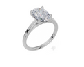 18ct White Gold Oval Cut 2.00 Carat of Lab-Grown Diamond Ring