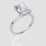18ct White Gold Radiant Cut 3.10 Carat tw of  Diamond Ring