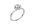 18ct White Gold Round Cut 0.68 Carat tw of  Diamond Ring