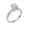 18ct White Gold Pear Cut 1.32 Carat tw of  Diamond Ring