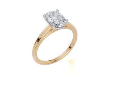 18ct Yellow Gold Oval Cut 1.50 Carat of  Diamond Ring