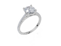 18ct White Gold Round Cut 1.82 Carat tw of  Diamond Ring