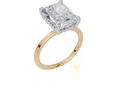 18ct Yellow Gold Radiant Cut 4.10 Carat tw of Lab-Grown Diamond Ring
