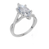 18ct White Gold Marquise Cut 2.00 Carat of  Diamond Ring