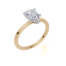 18ct Yellow Gold Pear Cut 1.00 Carat of Lab-Grown Diamond Ring