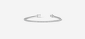 9ct White Gold Round Cut 1.10 Carat tw of Diamonds Tennis Bracelet