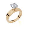 18ct Yellow Gold Round Cut 1.00 Carat of  Diamond Ring