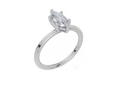 18ct White Gold Marquise Cut 0.80 Carat tw of  Diamond Ring