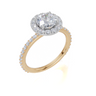 18ct Yellow Gold Round Cut 1.59 Carat tw of  Diamond Ring