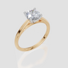 18ct Yellow Gold Round Cut 1.00 Carat of Lab-Grown Diamond Ring