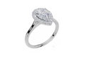 18ct White Gold Pear Cut 1.30 Carat tw of  Diamond Ring
