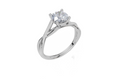 18ct White Gold Round Cut 1.00 Carat of Lab-Grown Diamond Ring