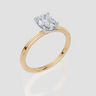 18ct Yellow Gold Oval Cut 1.00 Carat of  Diamond Ring