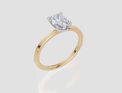 18ct Yellow Gold Oval Cut 1.00 Carat of  Diamond Ring