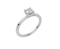 18ct White Gold Round Cut 0.55 Carat tw of  Diamond Ring