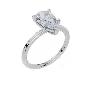 18ct White Gold Pear Cut 1.50 Carat of Lab-Grown Diamond Ring