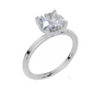 18ct White Gold Round Cut 1.58 Carat tw of  Diamond Ring