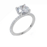 18ct White Gold Round Cut 2.41 Carat tw of Lab-Grown Diamond Ring