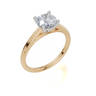 18ct Yellow Gold Round Cut 1.00 Carat of  Diamond Ring