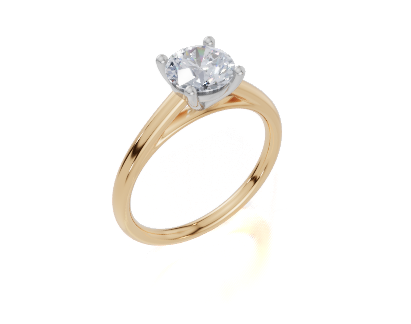18ct Yellow Gold Round Cut 1.00 Carat of  Diamond Ring