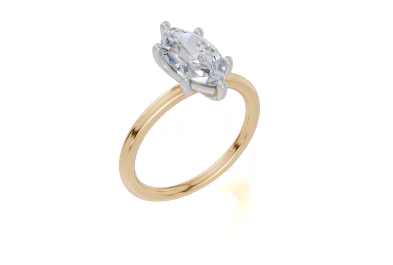 18ct Yellow Gold Marquise Cut 1.50 Carat of  Diamond Ring