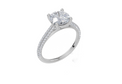18ct White Gold Round Cut 1.82 Carat tw of  Diamond Ring