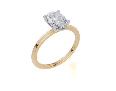 18ct Yellow Gold Oval Cut 1.50 Carat of  Diamond Ring