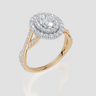 18ct Yellow Gold Oval Cut 1.19 Carat tw of  Diamond Ring